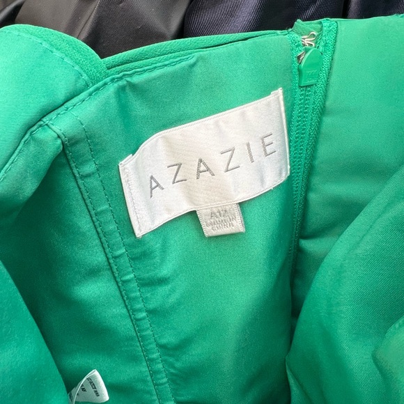 GREEN AZAZIE DRESS NEGER WORN SIZE 12 - Picture 2 of 4